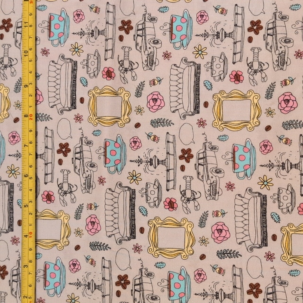 Friends Themed Fabric by the Yard